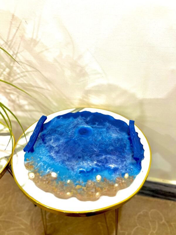 Ocean Blue Resin Tray - Image 2