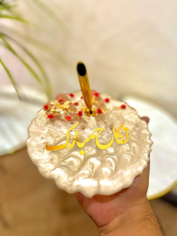 Resin Nikah Pen and Tray Set - Image 2